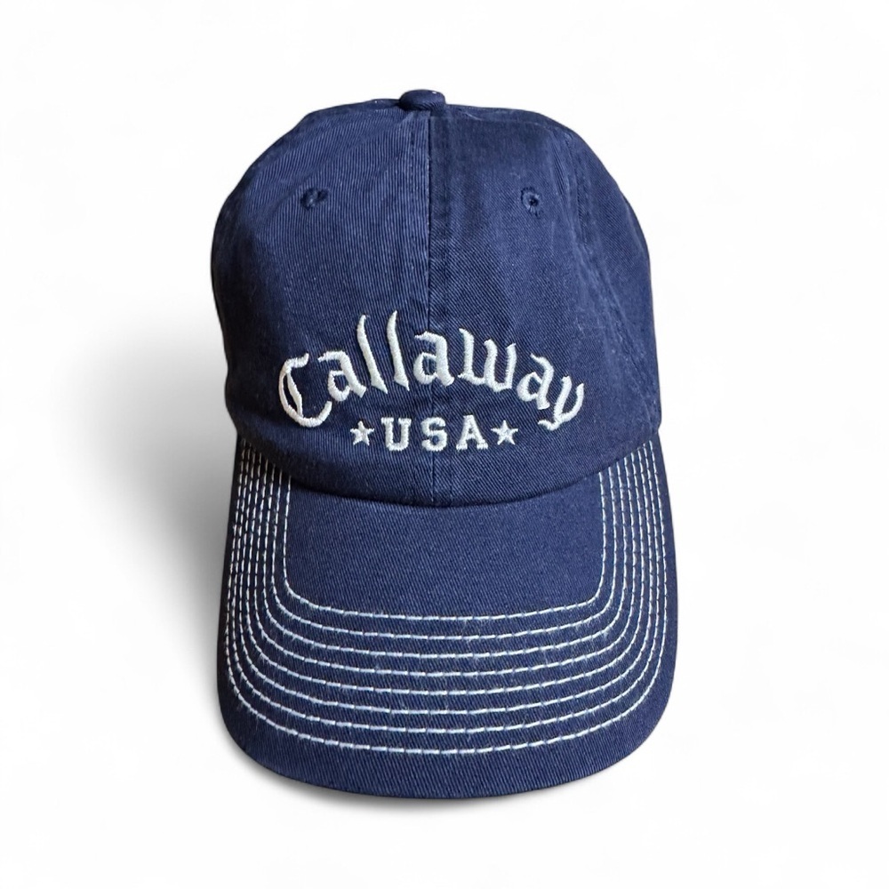 Callaway Golf USA Hat Cap Navy Blue Adjustable Baseball Dad Cap New